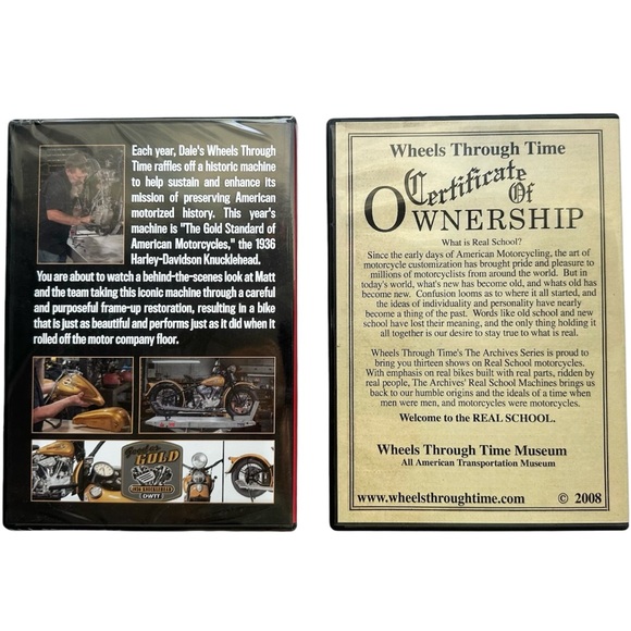 NEW Dale’s WHEELS Through Time Trucker Hat + 2 DVD Motorcycle History NC - Picture 7 of 10